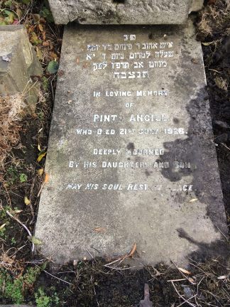 Pinto Ancill's grave in the Eastern Necropolis (Janefield Cemetery) in Glasgow